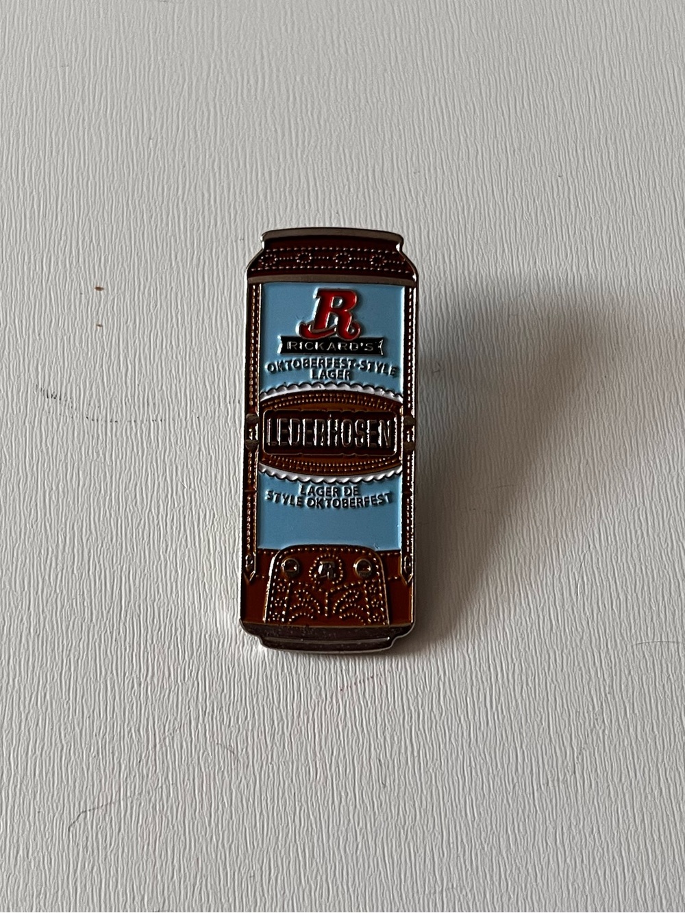 Rickard’s Lederhosen Oktoberfest Style Beer Limited Edition Enamel Pin